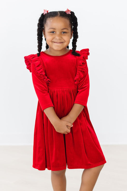 red-velvet-ruffle-twirl-dress Mila &  Rose - Sophia's Style--12-24M--2